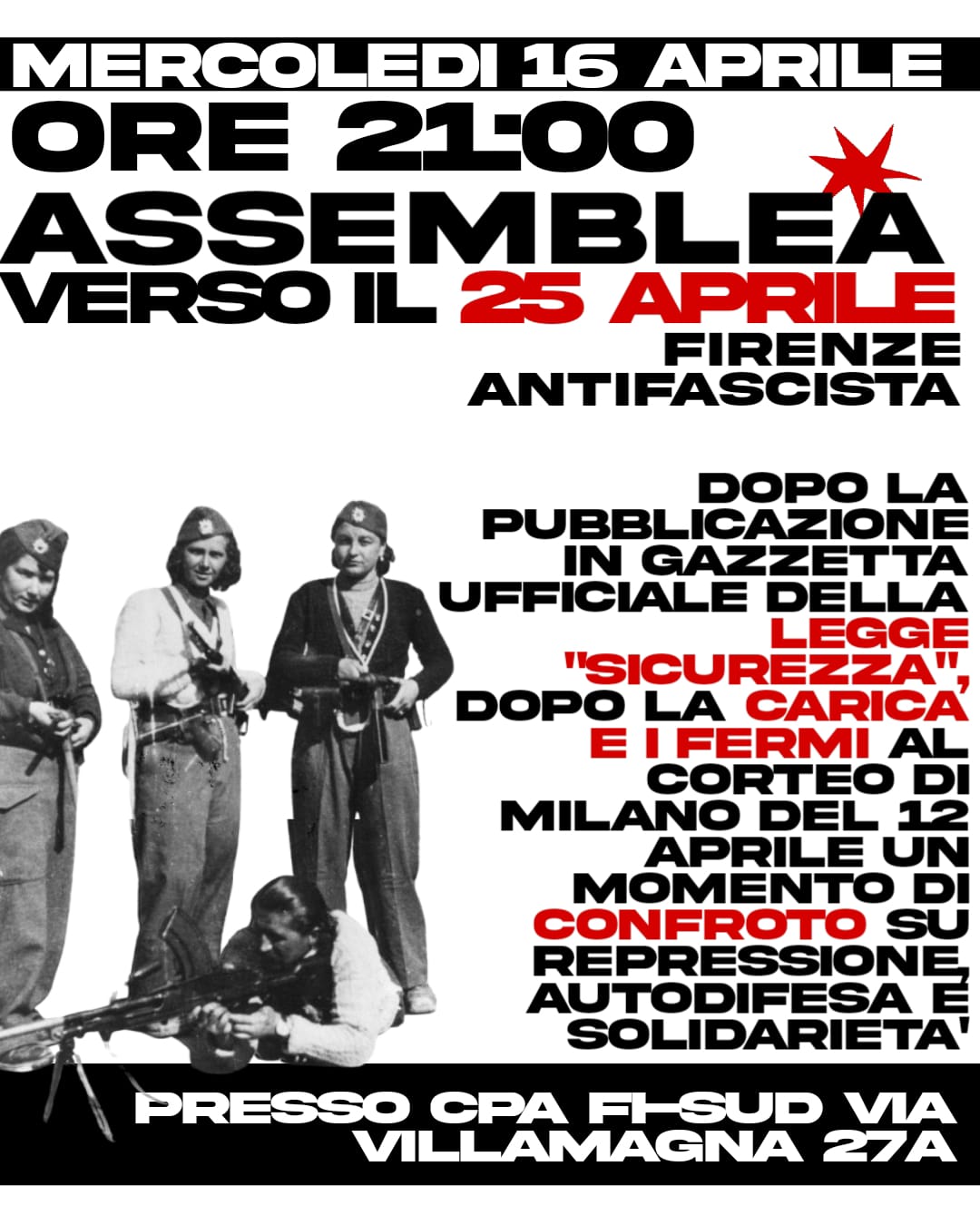Assemblea organizzativa per il 25 Aprile